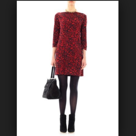 Diane Von Furstenberg Dresses & Skirts - Diane Von Furstenberg Ruri Silk Shift Dress Red